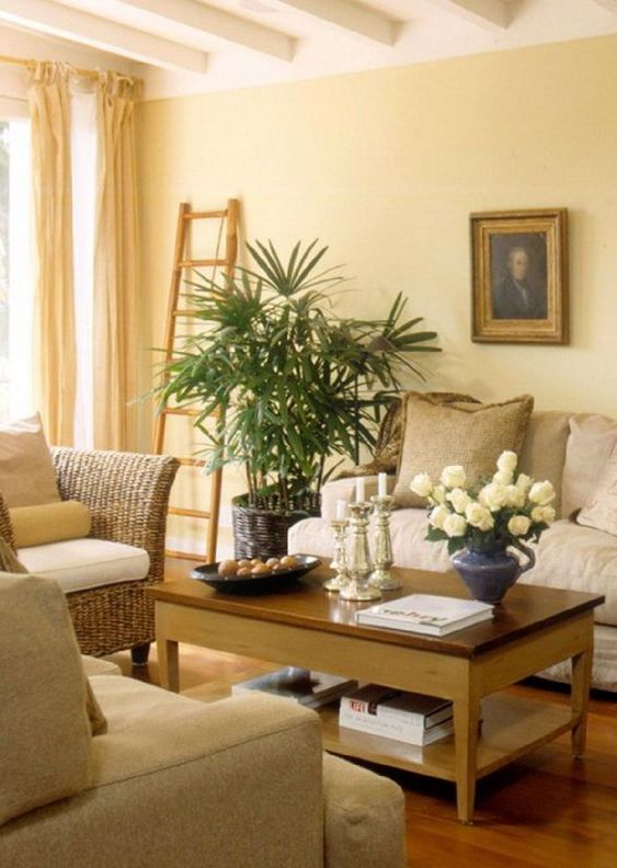 Living Room Colors Ideas: Cheerful Warm Decor