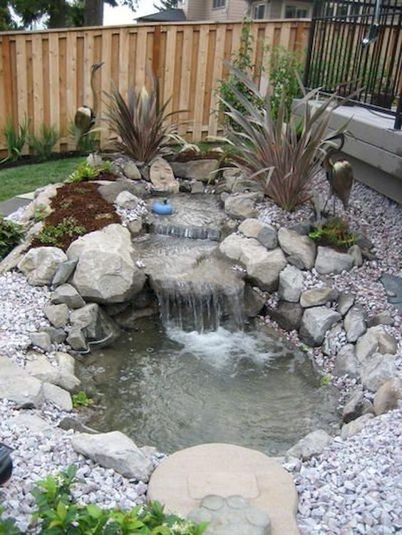 Backyard Pond Ideas: Minimalist Rocky Pond