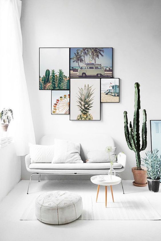 Contemporary Living Room Ideas: Chic All-White Decor