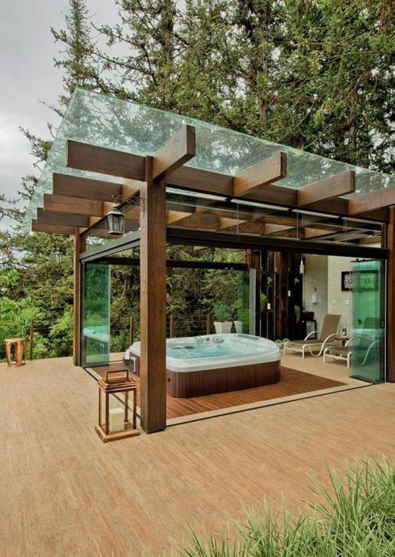 Hot Tub Pergola: Stunning Modern Design