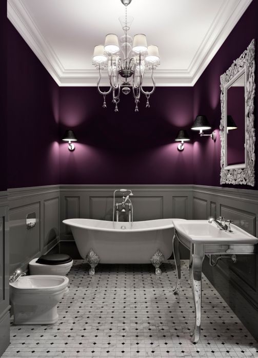 Bathroom Paint Ideas: Pretty Bold Decor