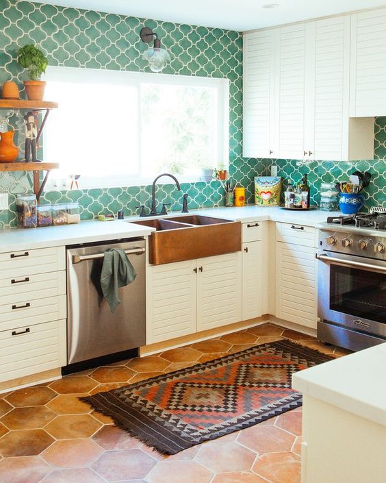 Kitchen Colors Ideas: Catchy Boho Decor