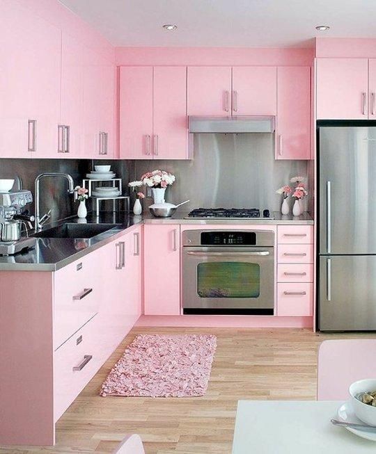 Kitchen Colors Ideas: Chic Feminine Decor