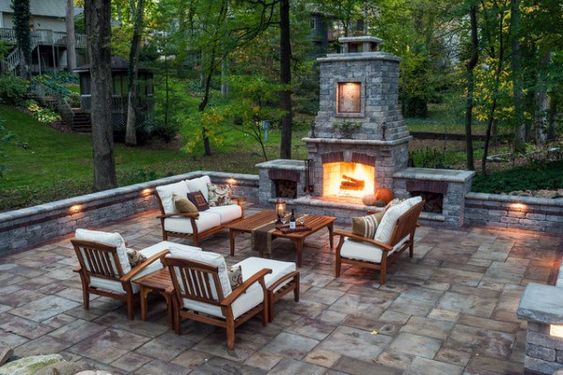 Backyard Fireplace Ideas
