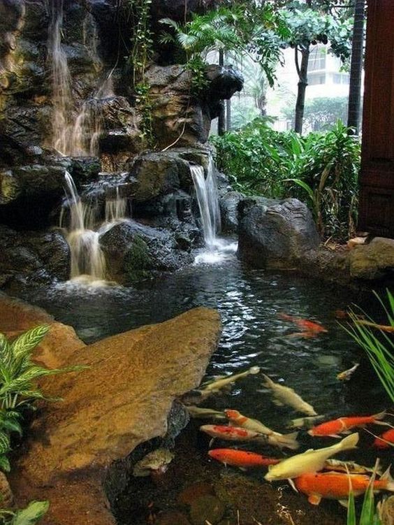 Backyard Waterfall Ideas: Fresh Waterfall Pond