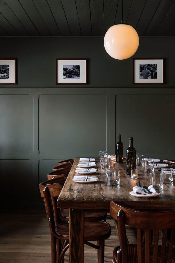 Dark Dining Room Ideas: Classic Formal Concept