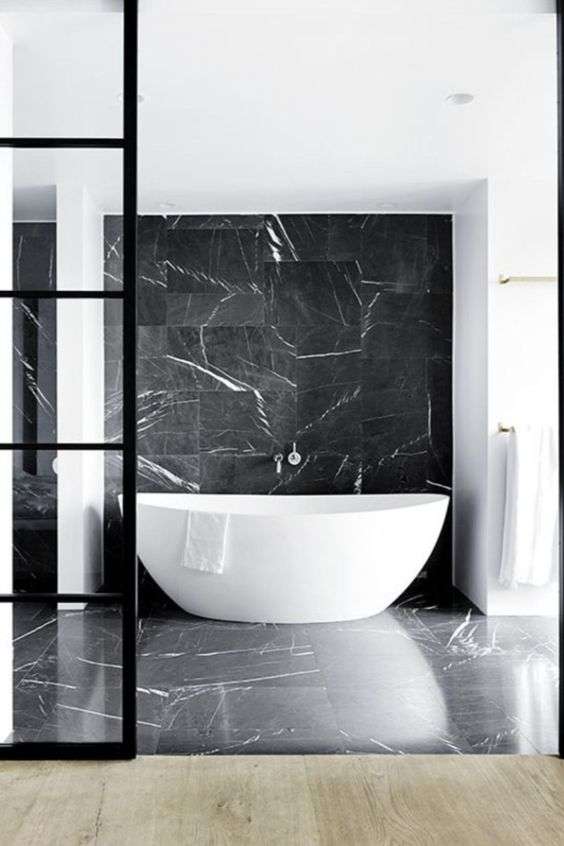 Black Bathroom Ideas: 10+ Bold Color for Striking Look - Stunhome.com